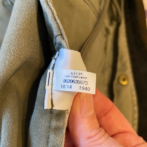 American Eagle Outfitters Chore Utility Field Hooded Army Green Jacket Size XS - Picture 7 of 7
